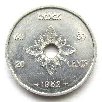 Laos 20 centimes 1952