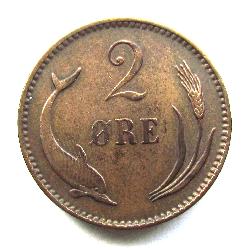 Denmark 2 ore 1906