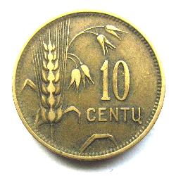Litva 10 centů 1925