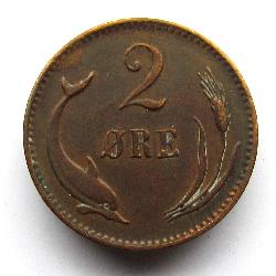 Denmark 2 ore 1894