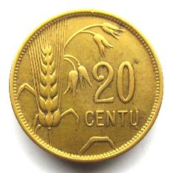 Lithuania 20 cents 1925