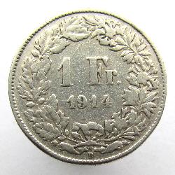 Switzerland 1 Fr 1914 B
