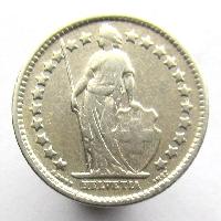 Switzerland 1/2 Franc 1920 B