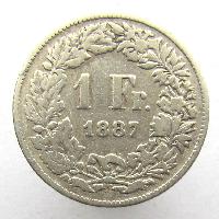 Švýcarsko 1 Fr 1887 B