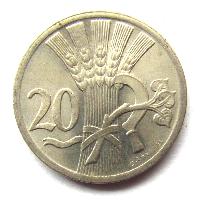 Tschechoslowakei 20 Heller 1926