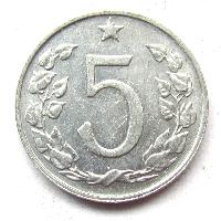 Tschechoslowakei 5 Heller 1973