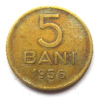 Rumunsko 5 bani 1956
