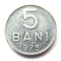 Rumunsko 5 bani 1975