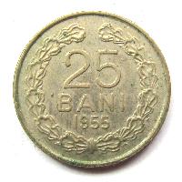 Rumunsko 25 bani 1955