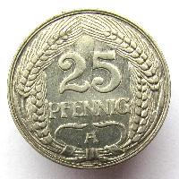 Deutschland 25 Pfennig 1910 A