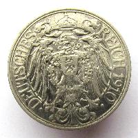 Deutschland 25 Pfennig 1910 A