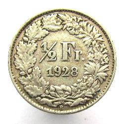 Switzerland 1/2 Franc 1928 B