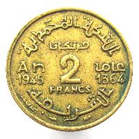 Maroko 2 frank 1945