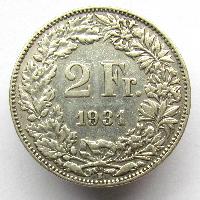 Schweiz 2 Fr 1931 B