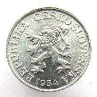 Československo 3 haléřů 1954