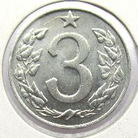 Československo 3 haléřů 1963
