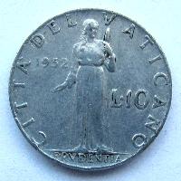 Vatikan 10 Lire 1952
