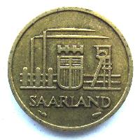 SÁRSKO 10 franků 1954