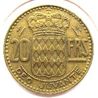 Monaco 20 Franken 1951