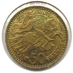 Монако 50 франков 1950