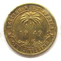 British West Africa 1 shilling 1949