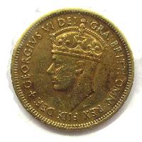 British West Africa 1 shilling 1949