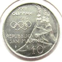 San Marino 10 Lira 1980