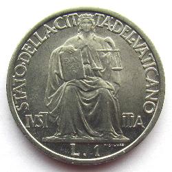 Vatikan 1 Lire 1942