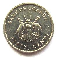 Uganda 50 cents 1976