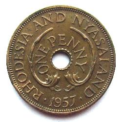 Rhodesien und Njasaland 1 Penny 1957