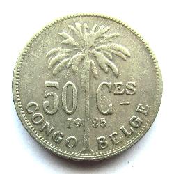 Belgisch Kongo 50 Rappen 1925