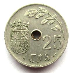 Spanien 25 cts 1937