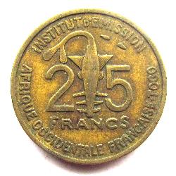 Togo 25 franků 1957
